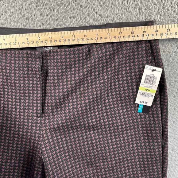 ALFANI PANTS WOMENS 18W PLUS RED BLACK SKINNY LEG COMFORT WAIST 40x29 NWT NEW - Picture 10 of 12